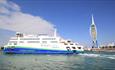 Wightlink Ferry with the Spinnaker Tower in the distance